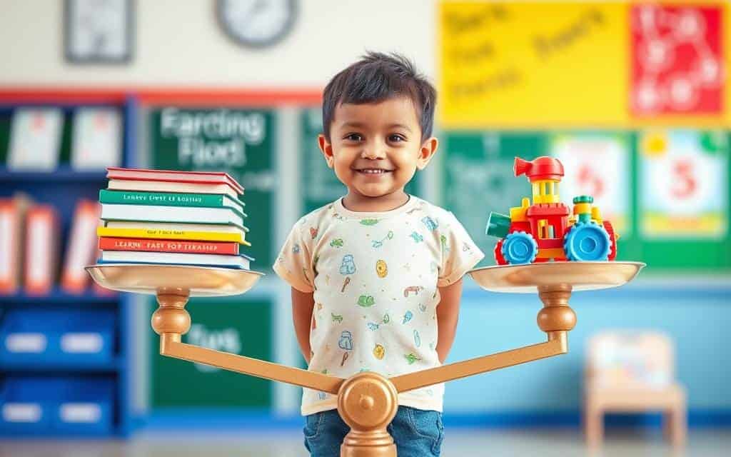 Équilibre apprentissage et autres activités de l'enfant