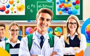 a group of people in a classroom