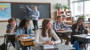 Une élève se présente comme délégué de classe
