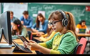 Nouvelles technologies dans éducation pour élèves handicapés