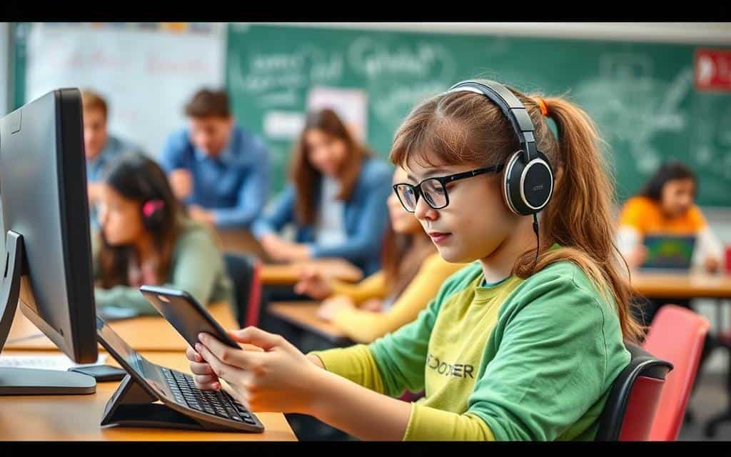Nouvelles technologies dans éducation pour élèves handicapés