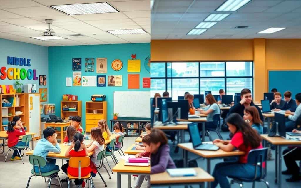 Différences entre collège et lycée