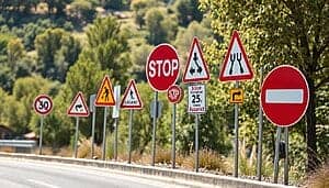 panneau de signalisation routière