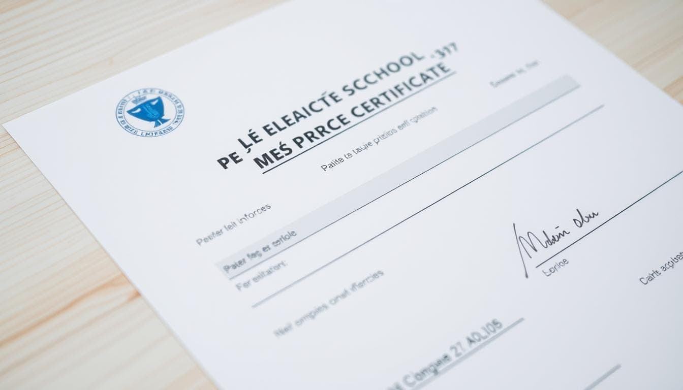 certificat médical scolaire