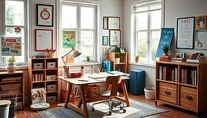 création espace travail enfant