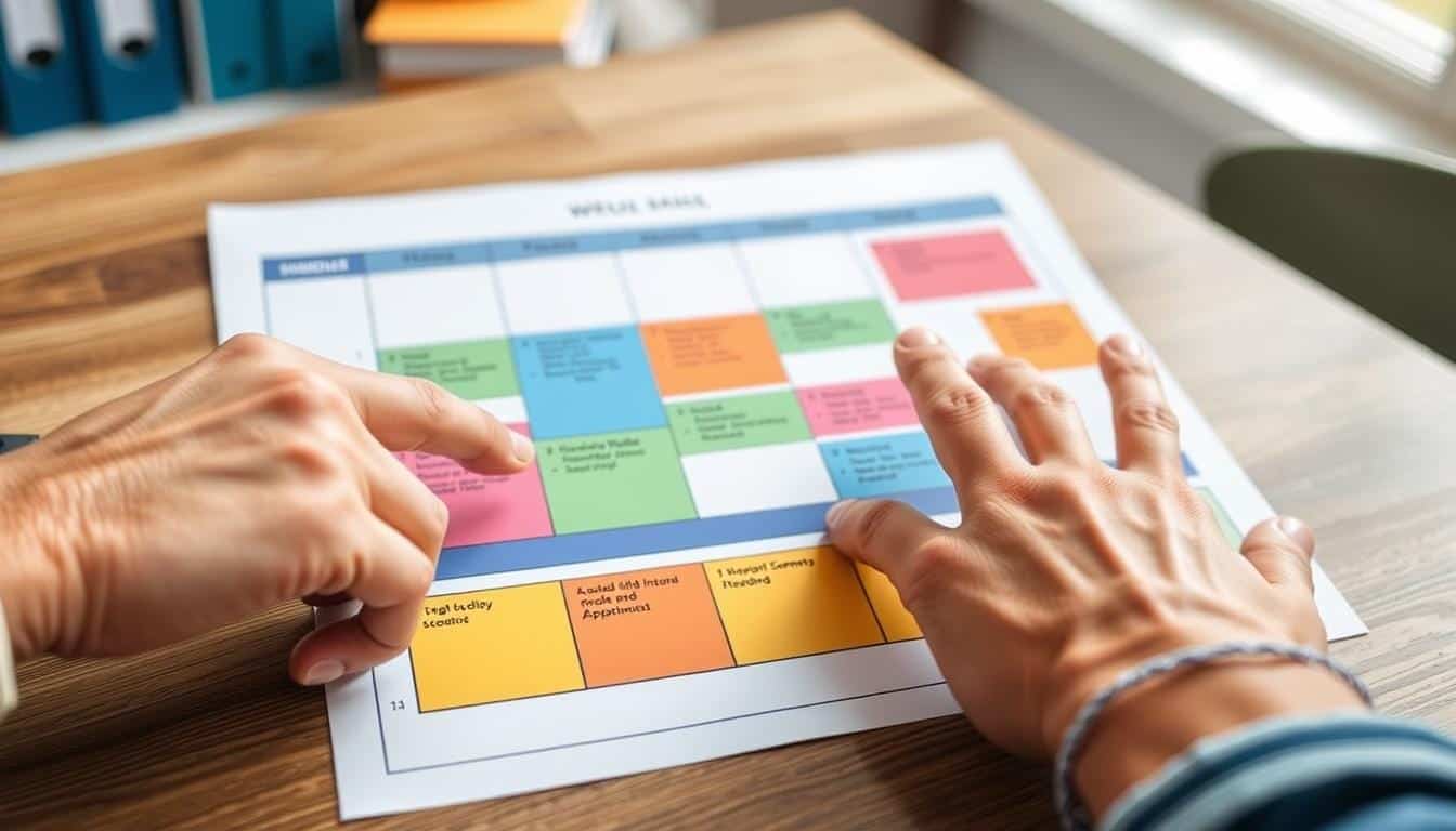 emploi du temps visuel