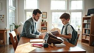 rentrée scolaire en garde alternée
